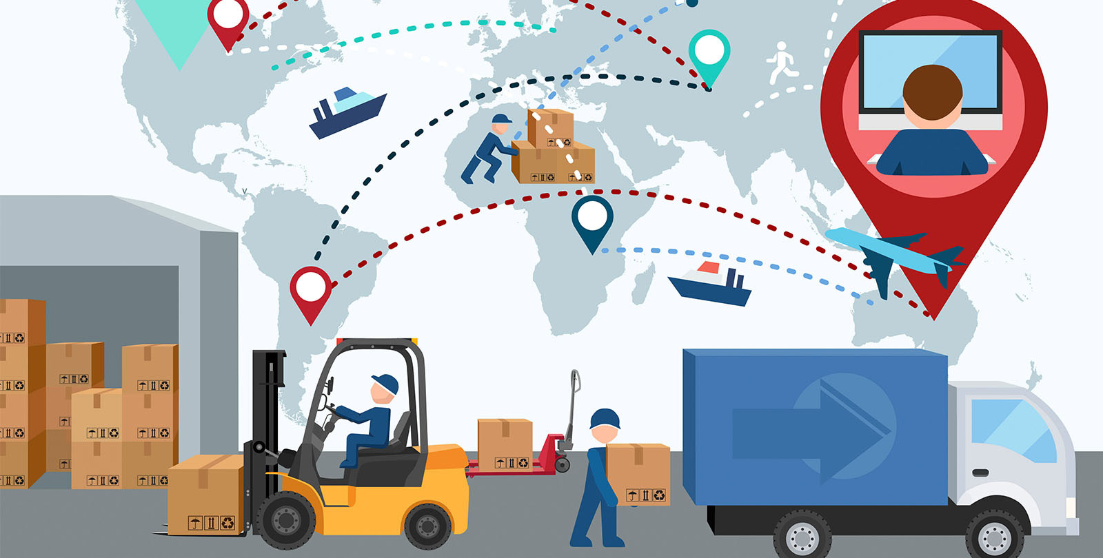 A freight forwarder, or forwarding agent, is a person or company that organizes shipments for individuals or corporations to deliver goods.